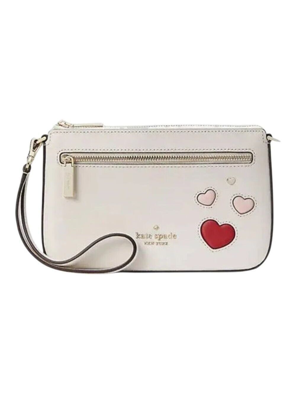 KATE SPADE Heart Wristlet Convertible Clutch Shoulder VALENTINE'S COLLECTION
